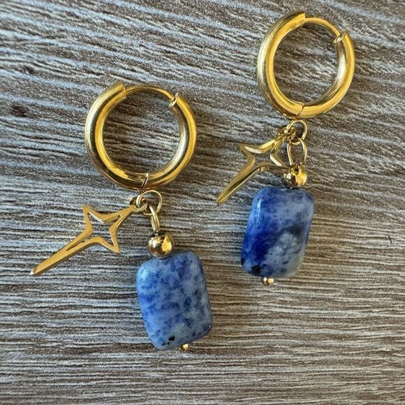 Statement hoop earrings N528 - Picture 2 of 4